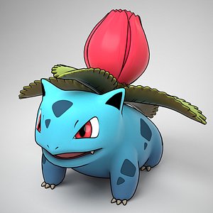 free obj model ivysaur pokemon sample