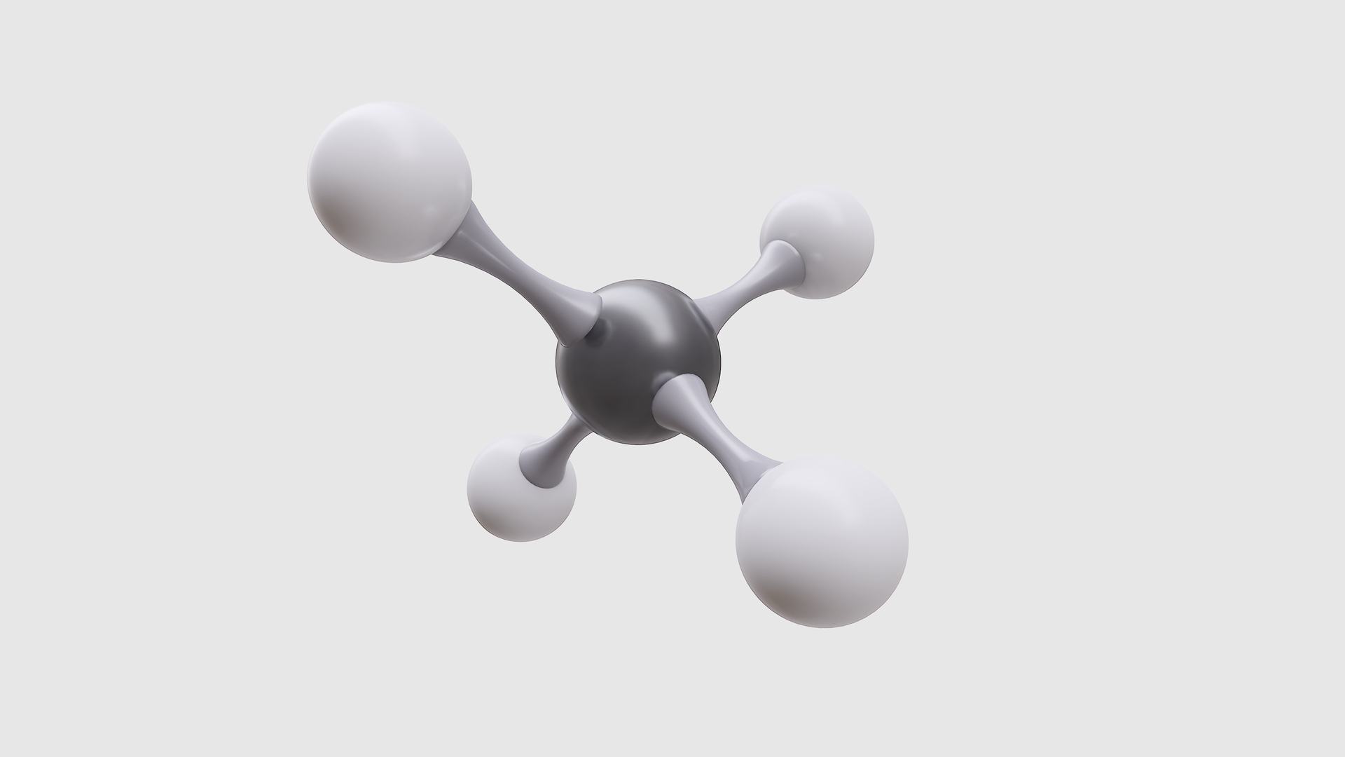 3d Methane Molecule With Pbr 4k 8k Model Turbosquid 1944557