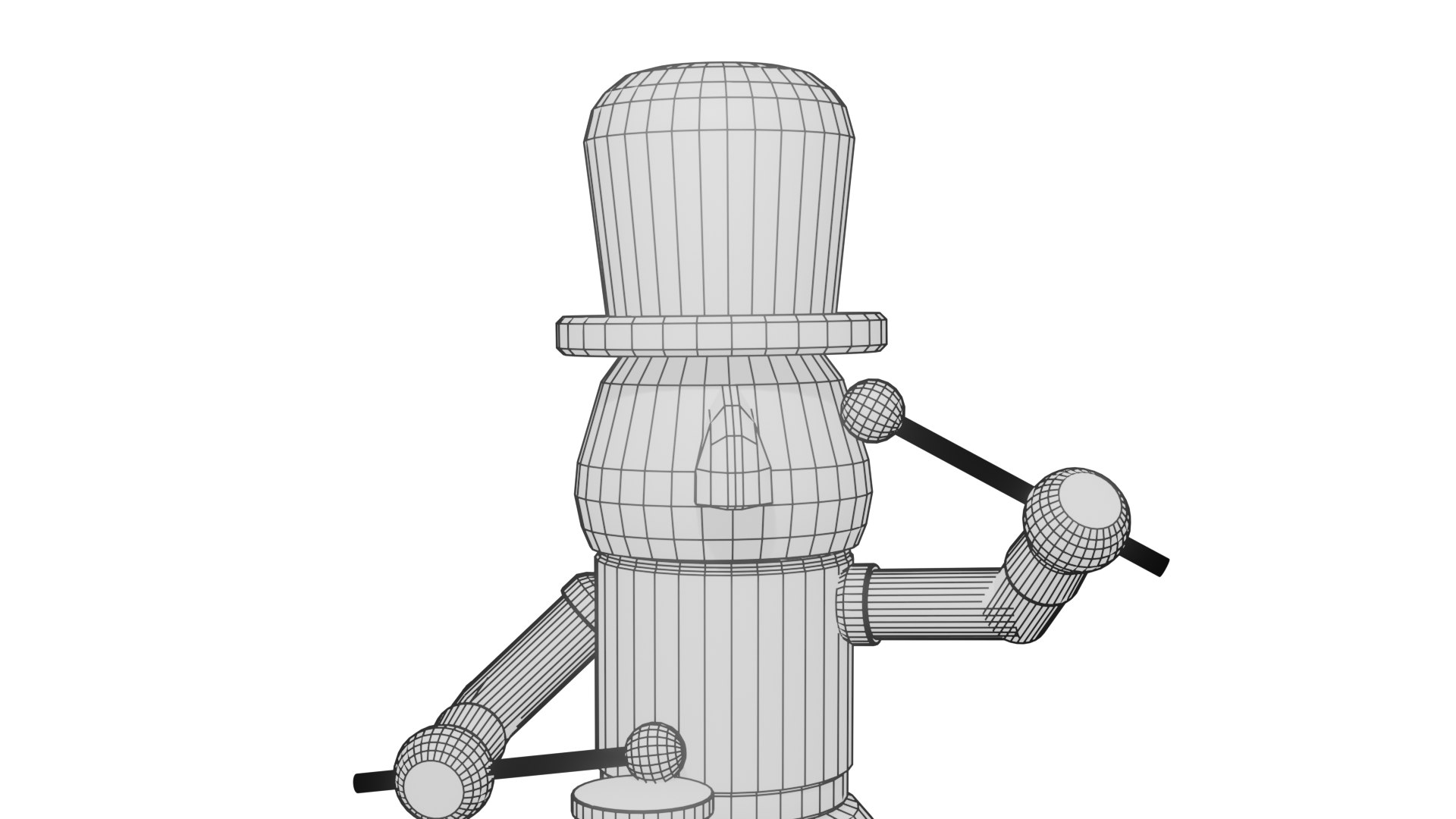 3D model Low Poly Stylized Nutcracker Toy Soldier  Rigged  Animated Idle  Sit https://p.turbosquid.com/ts-thumb/kb/nHwuIK/R3/06nutcracker_wire/png/1765656192/1920x1080/fit_q87/b85514d928ec6550074c37d9d3c2e4d8042d9709/06nutcracker_wire.jpg