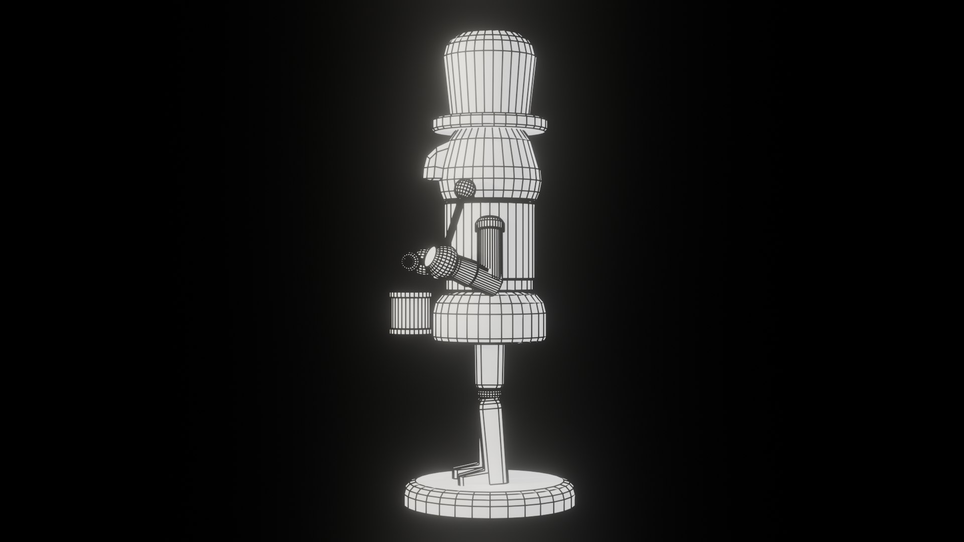 3D model Low Poly Stylized Nutcracker Toy Soldier  Rigged  Animated Idle  Sit https://p.turbosquid.com/ts-thumb/kb/nHwuIK/br/04nutcracker_wire/png/1765656189/1920x1080/fit_q87/73bc7c2009464b497f3c2c80dd7853470a18b426/04nutcracker_wire.jpg