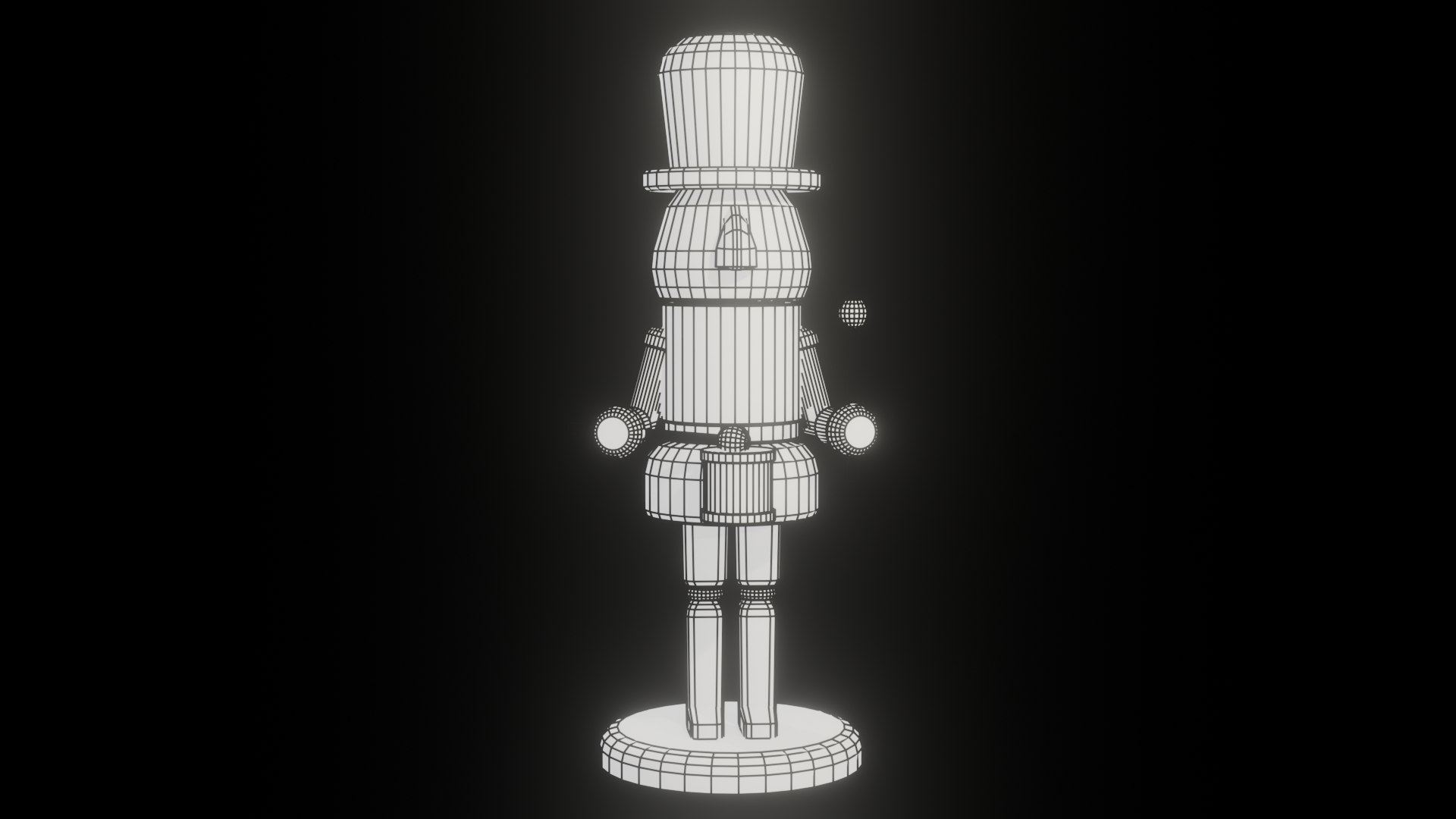 3D model Low Poly Stylized Nutcracker Toy Soldier  Rigged  Animated Idle  Sit https://p.turbosquid.com/ts-thumb/kb/nHwuIK/wa/00nutcracker_wire/png/1765656181/1920x1080/fit_q87/cdd389f78cc27c194fec92feb66664a3656c748a/00nutcracker_wire.jpg