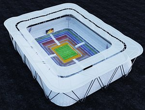 3D Soccer Stadium  F 15 model