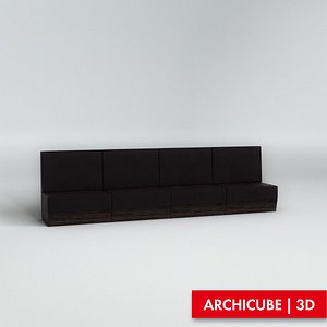 3d bench model