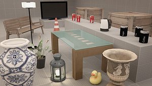 pack props destruction 3d model