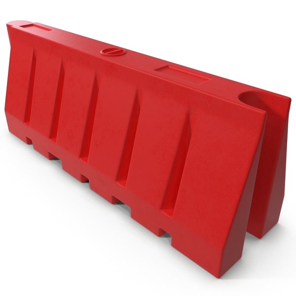 Plastic Jersey Barricade 3d Model