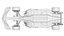 Roter F1 2025 Formel 1 Rennwagen PBR