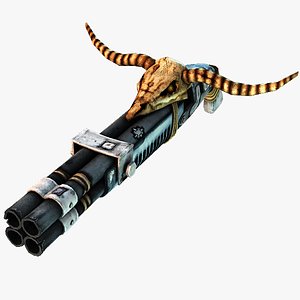 barreled shotgun 3d model