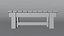 Old Wooden Bench with Moss and Dirt Lowpoly PBR 3D Model