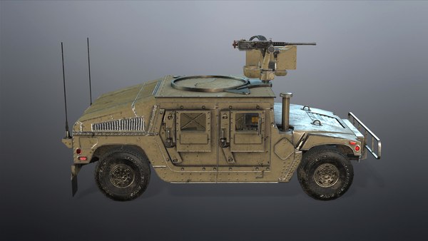 3D Military Humvee Sand Tank model - TurboSquid 1717394