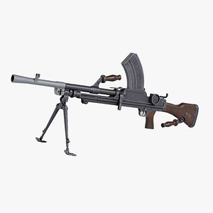 BREN MkI Light Machinegun - Game and VFX-Ready