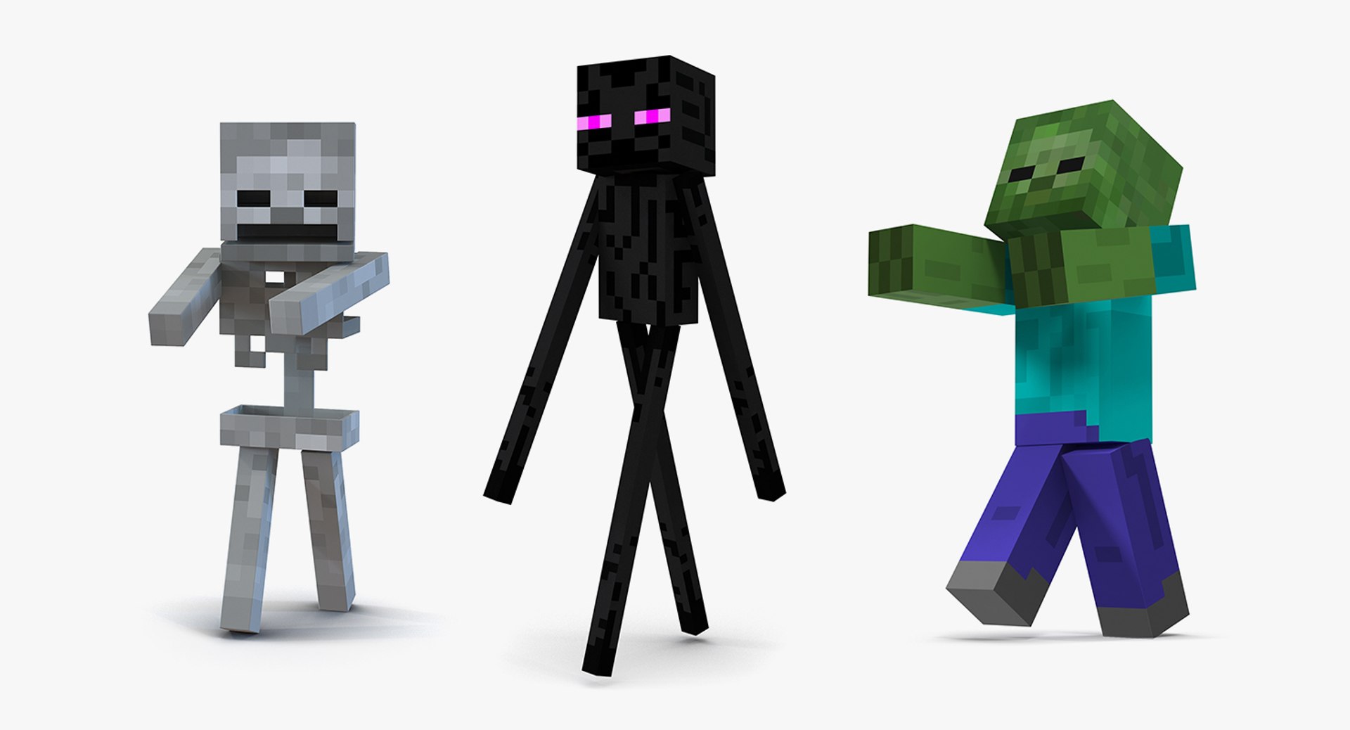 3D minecraft characters rigged - TurboSquid 1583189