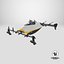 Personal EVTOL Aircraft with 8 Propellers 3D model