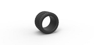 Diecast offroad tire 16 Scale 1 to 10 3D model