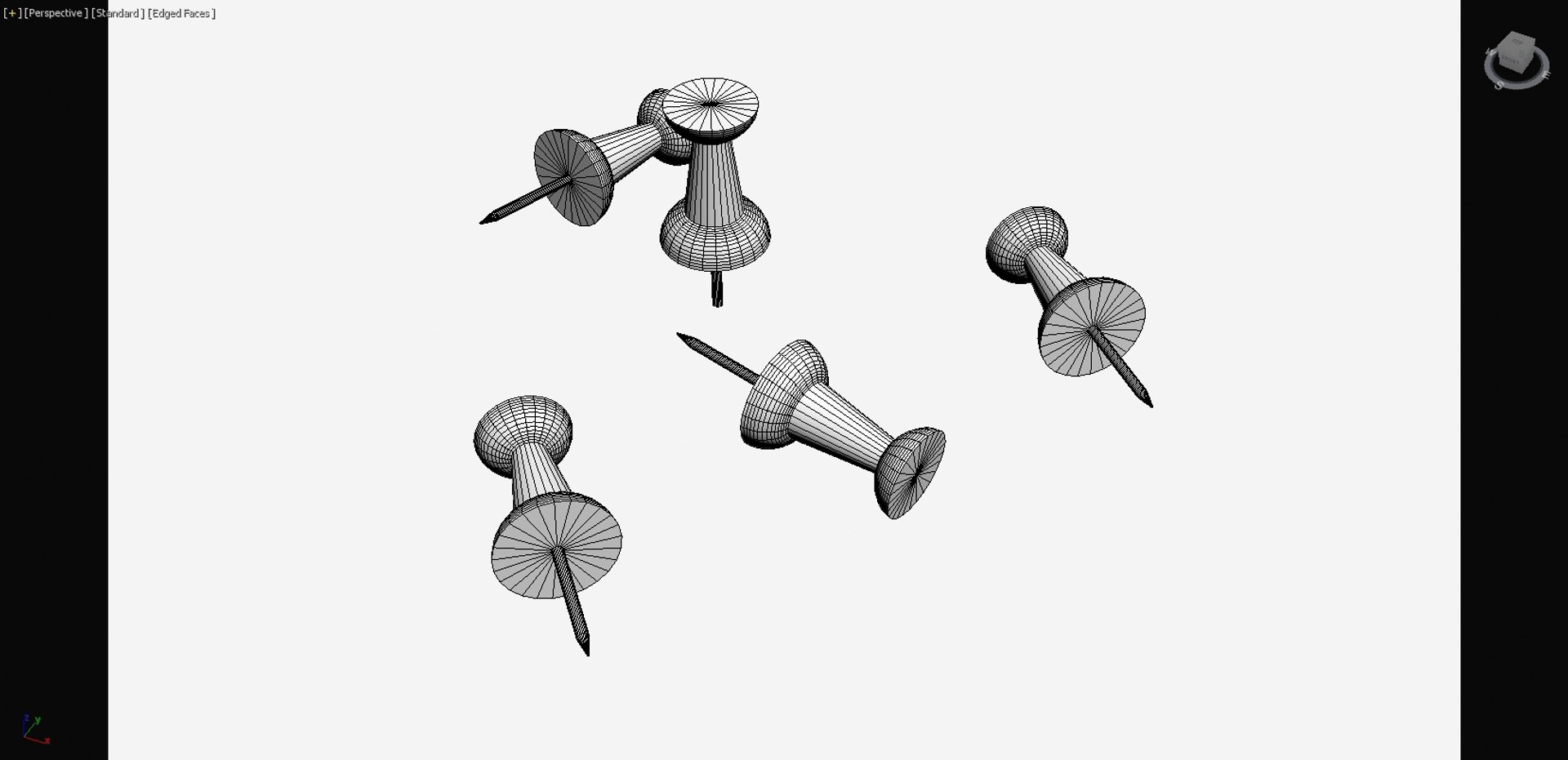 Thumb Tacks Model TurboSquid 1609782