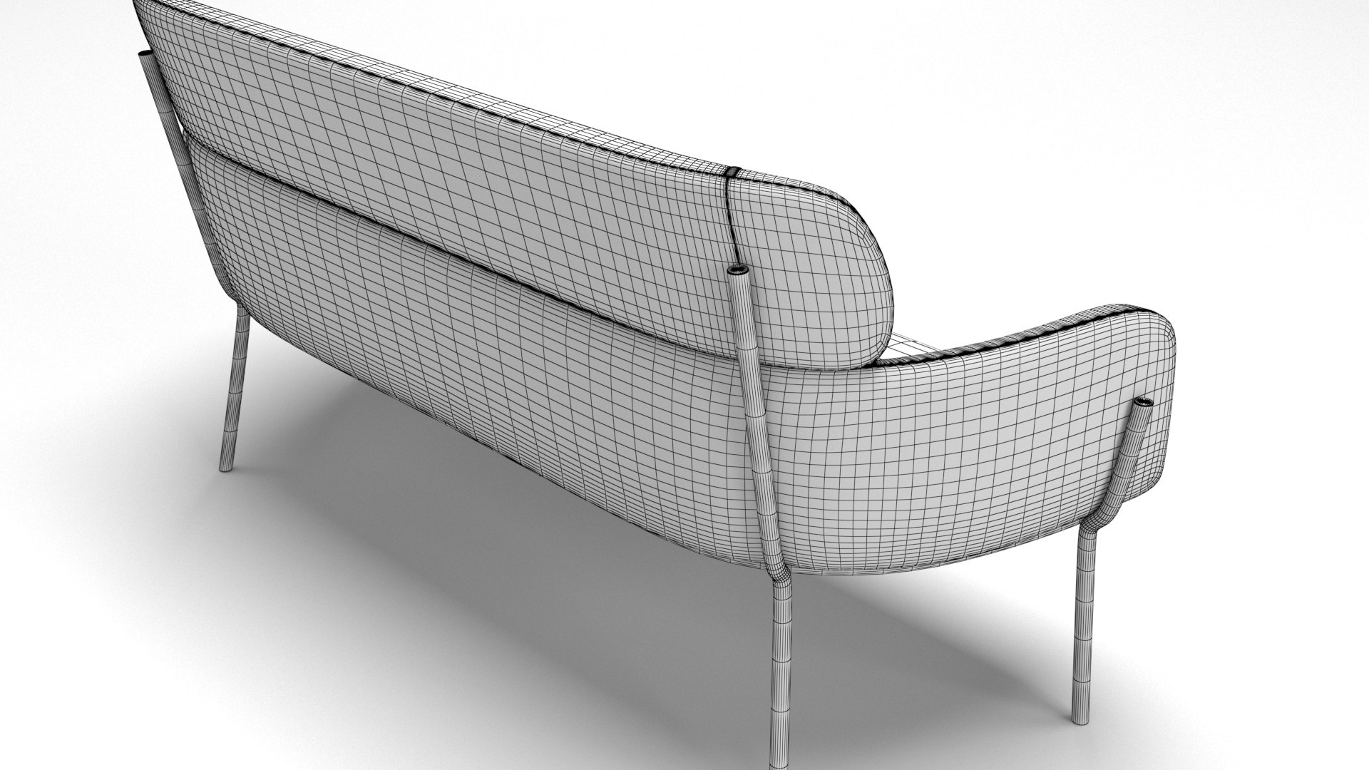 Highpoly Bench Interior Design 3D - TurboSquid 1708984