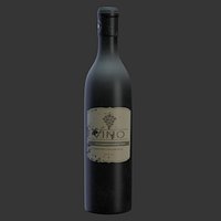 Botella de vino viejo de Espana