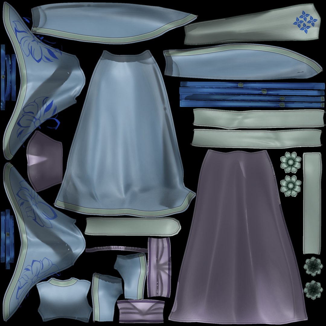 Kimono Outfit model https://p.turbosquid.com/ts-thumb/kc/84AREt/oi/texturemap/jpg/1652891874/1920x1080/fit_q87/4d028ce2a881d302b6a38c248caad49c22ab9a93/texturemap.jpg