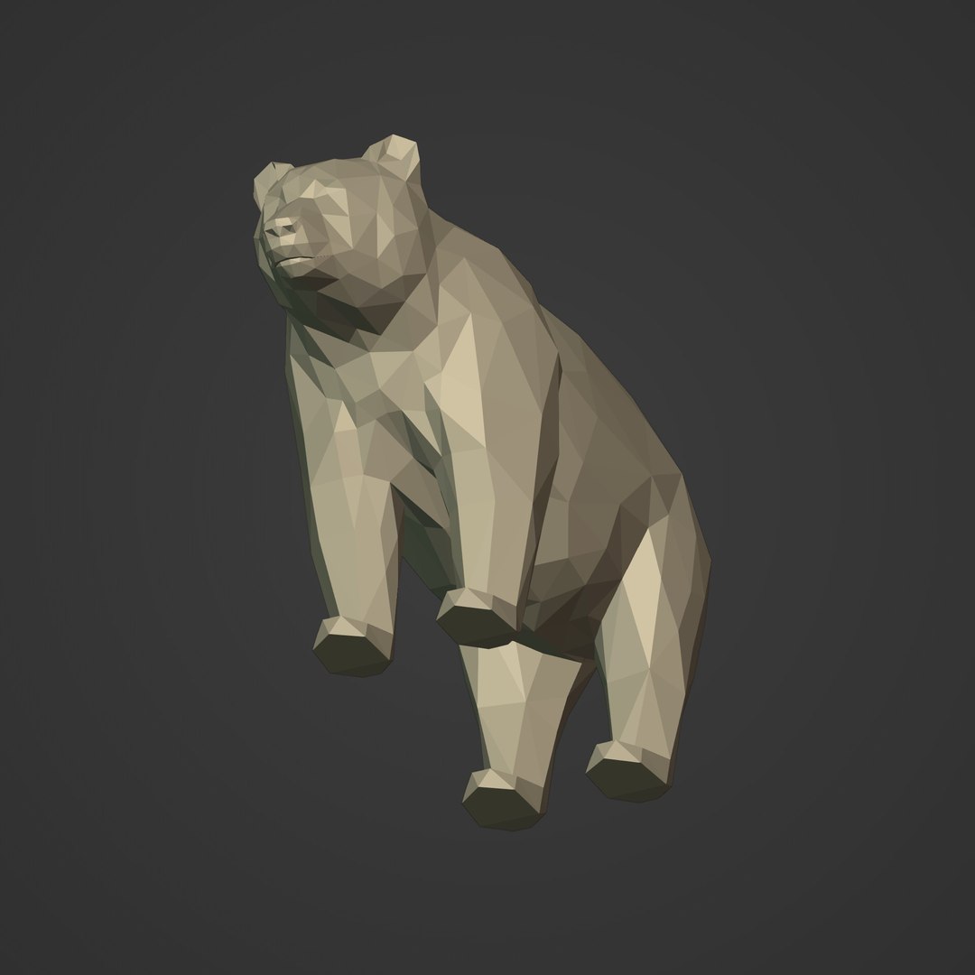 3D Model Cartoon Polar Bear - TurboSquid 1207373