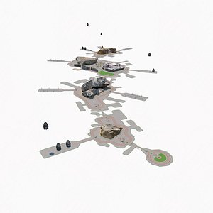 3D Archipelago Cities model