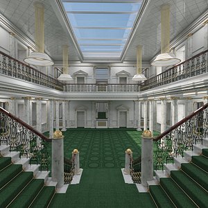 Grand Hall Lobby Staircase