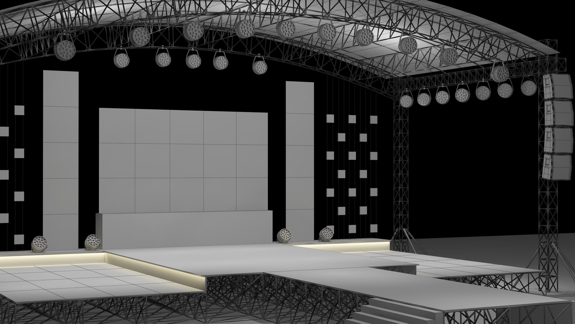3D Concert Event Stage - TurboSquid 1717210