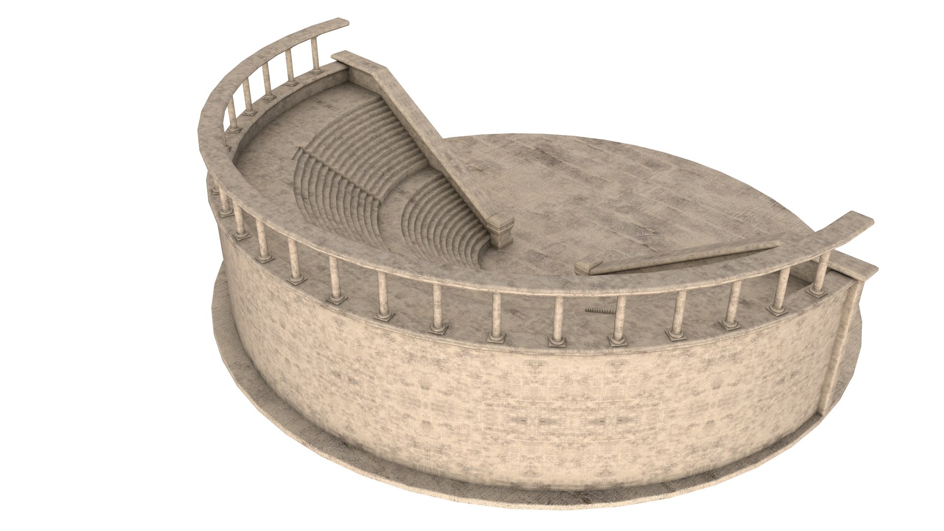 Ancient Amphitheater 3D - TurboSquid 1986608