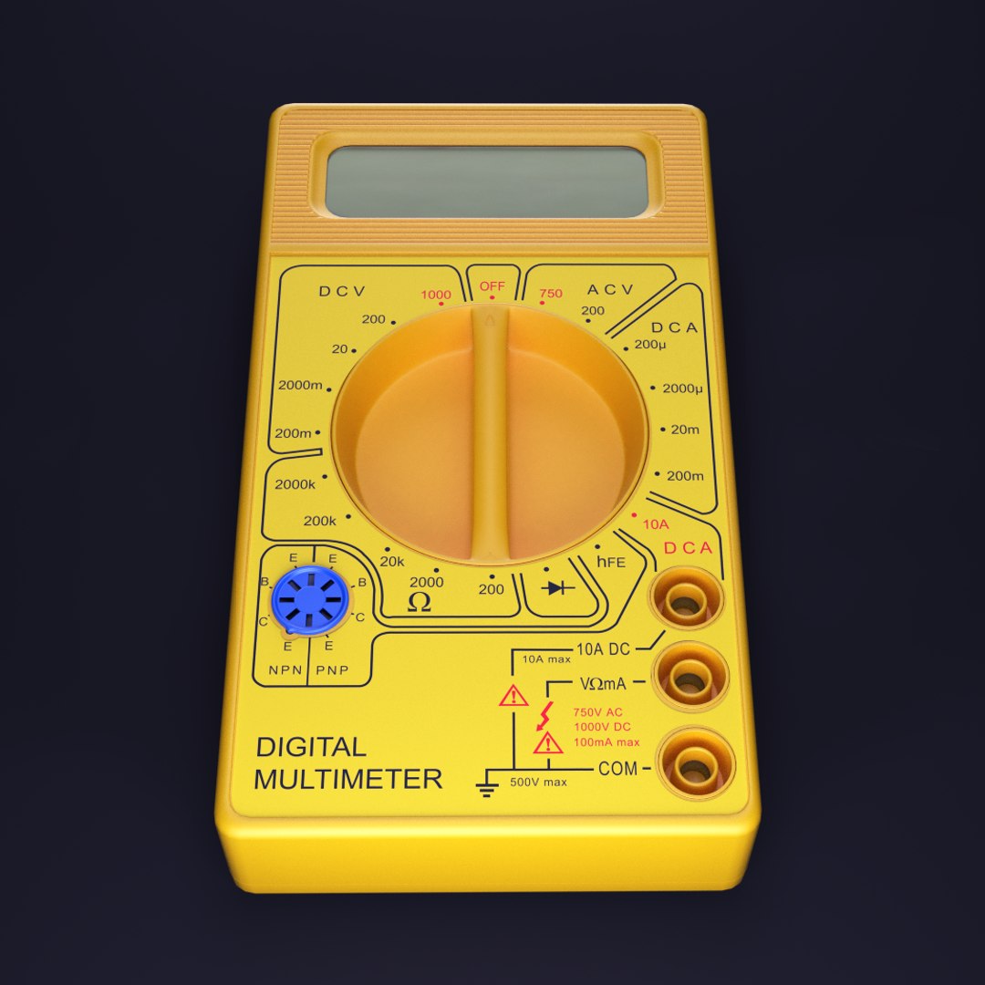 3d Model Multimeter Blender Cycles