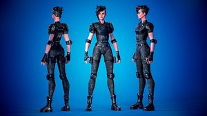 Stylized Female Soldier - Modular Character