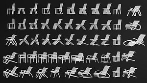 Modern Minimalist Chair Collection Pack