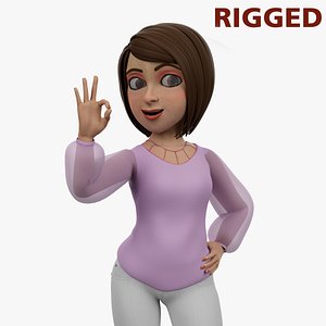 3D Cartoon Woman LORA model