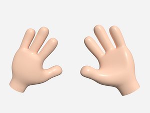 Cartoon Hand - Four Fingers
