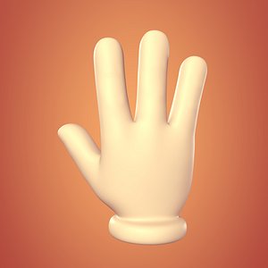 3D cartoon hand