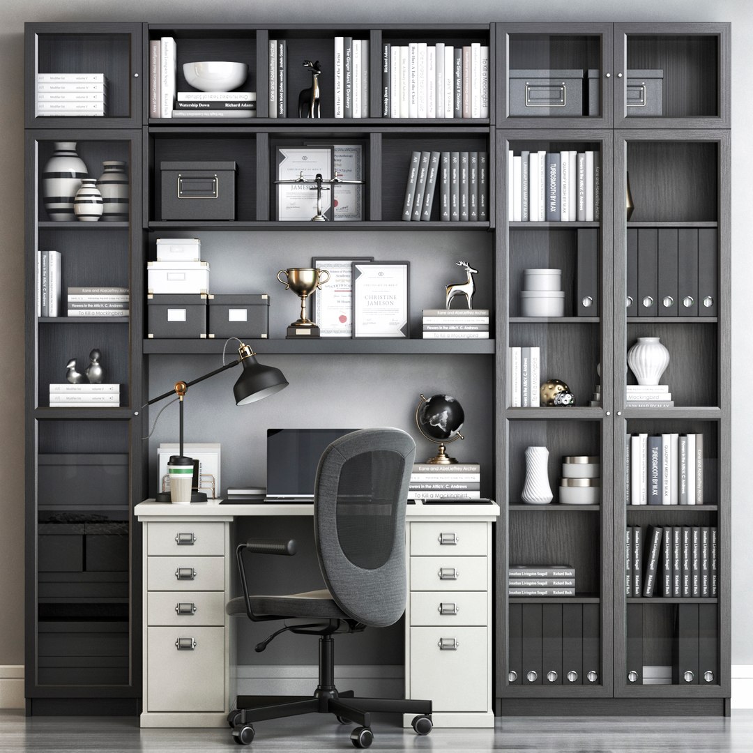 3D IKEA Office Workplace 77 Model - TurboSquid 1768991