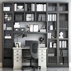 3D IKEA office workplace 77 model