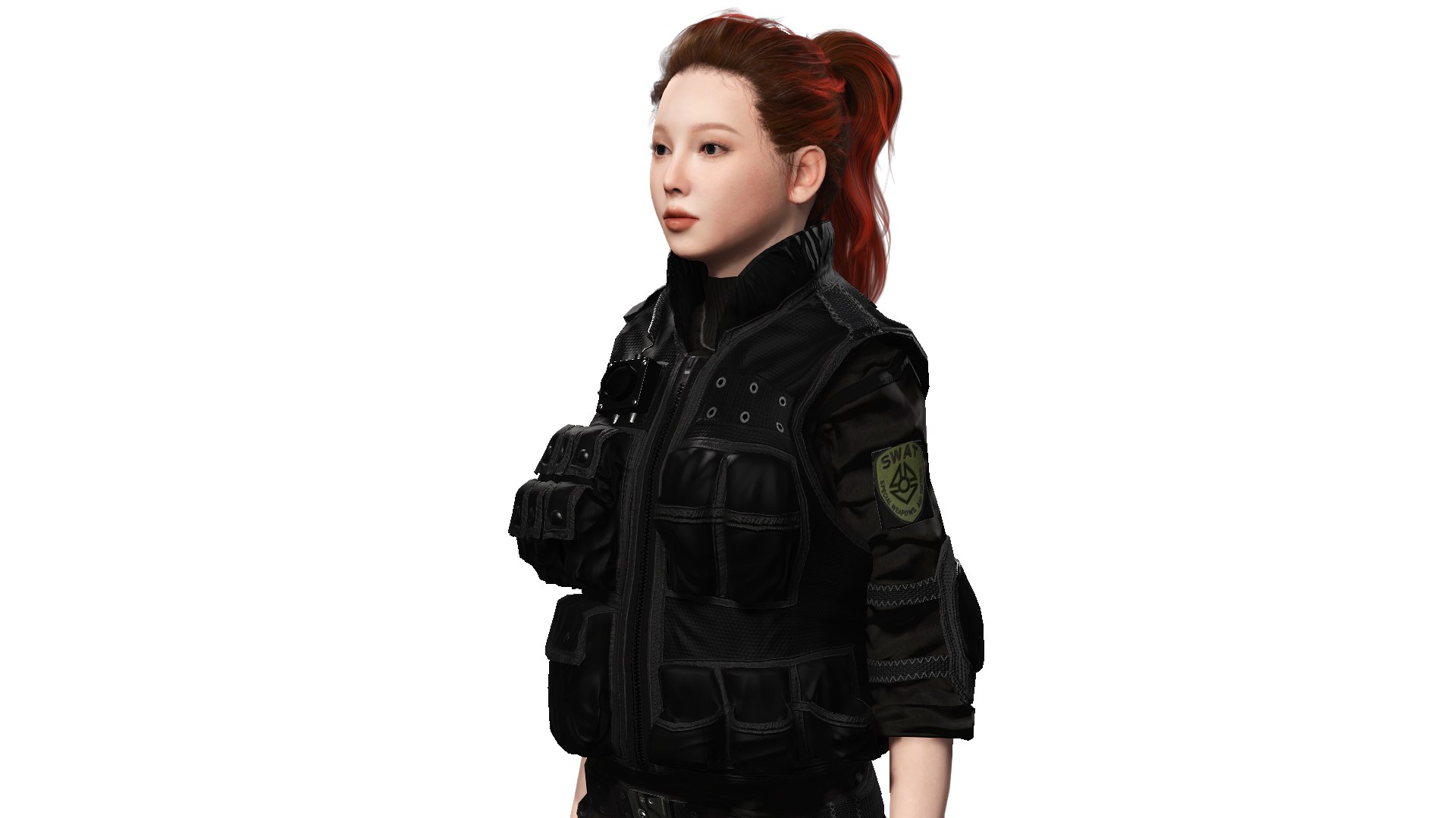 Realistic SWAT Officer Woman 3D Character model https://p.turbosquid.com/ts-thumb/kc/VPhapN/1T/pic8/png/1790892373/1920x1080/fit_q87/d58890b0beb89fd9396448b0bdd834ffd5cc65f8/pic8.jpg
