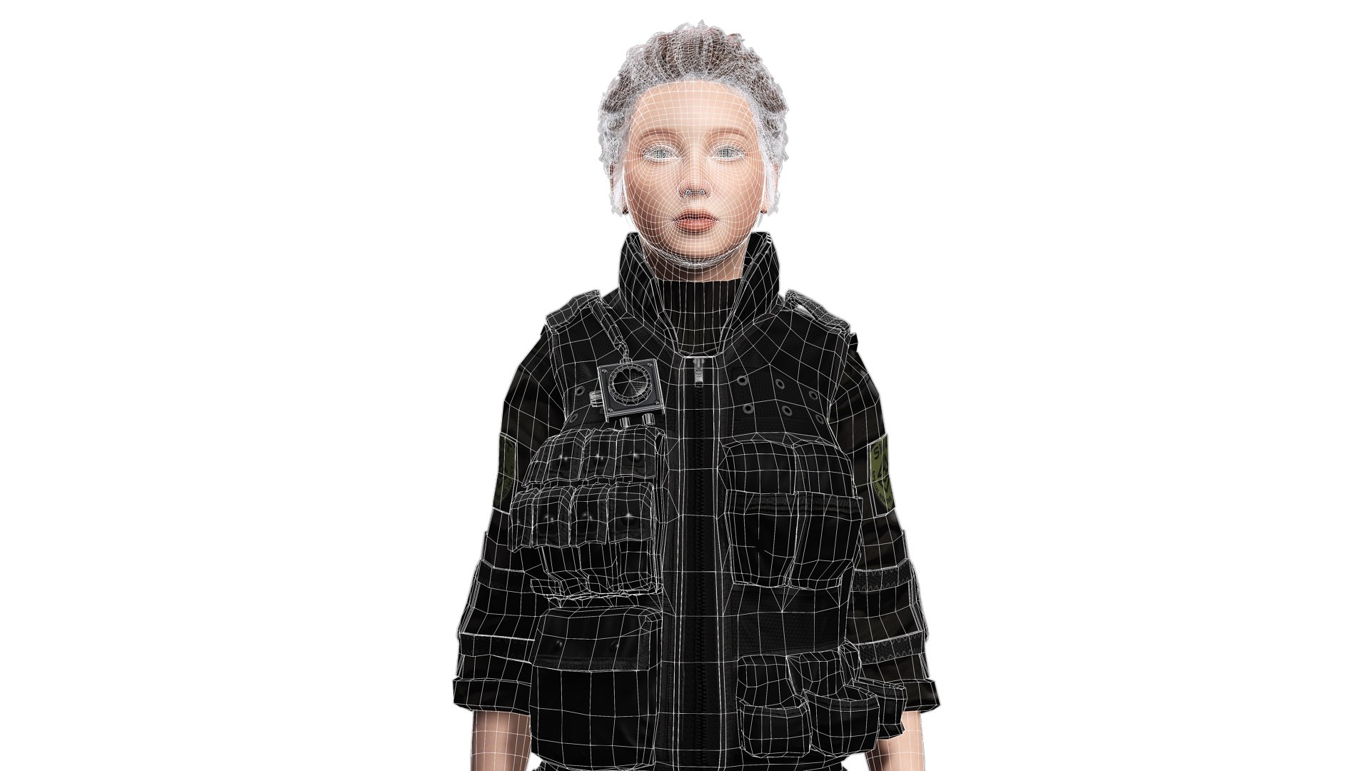 Realistic SWAT Officer Woman 3D Character model https://p.turbosquid.com/ts-thumb/kc/VPhapN/27/wire6/png/1790892382/1920x1080/fit_q87/3cda31883729f45c26d520d11c528685a8c62f68/wire6.jpg