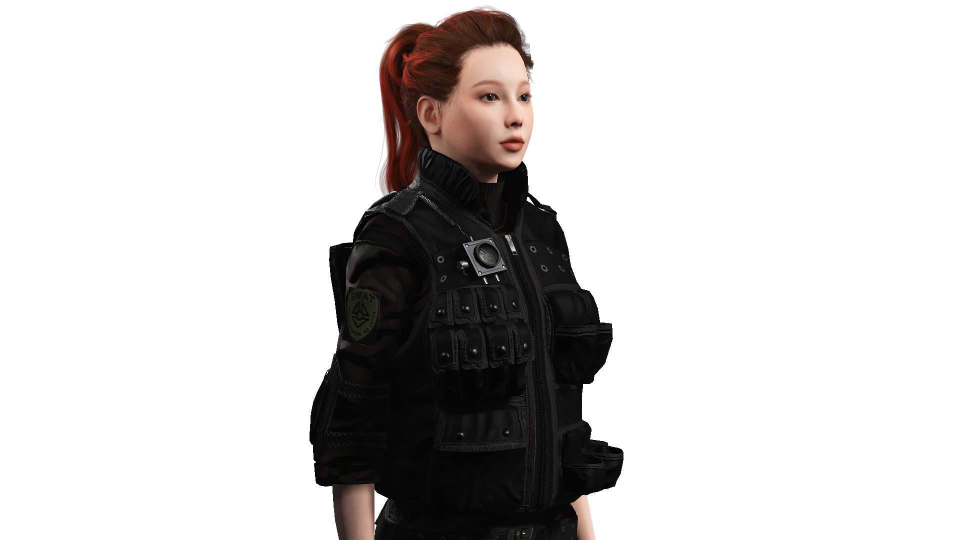 Realistic SWAT Officer Woman 3D Character model https://p.turbosquid.com/ts-thumb/kc/VPhapN/35/pic7/png/1790892371/1920x1080/fit_q87/d62e9d9b1943e0b17b5d161c049164d9b4199a87/pic7.jpg