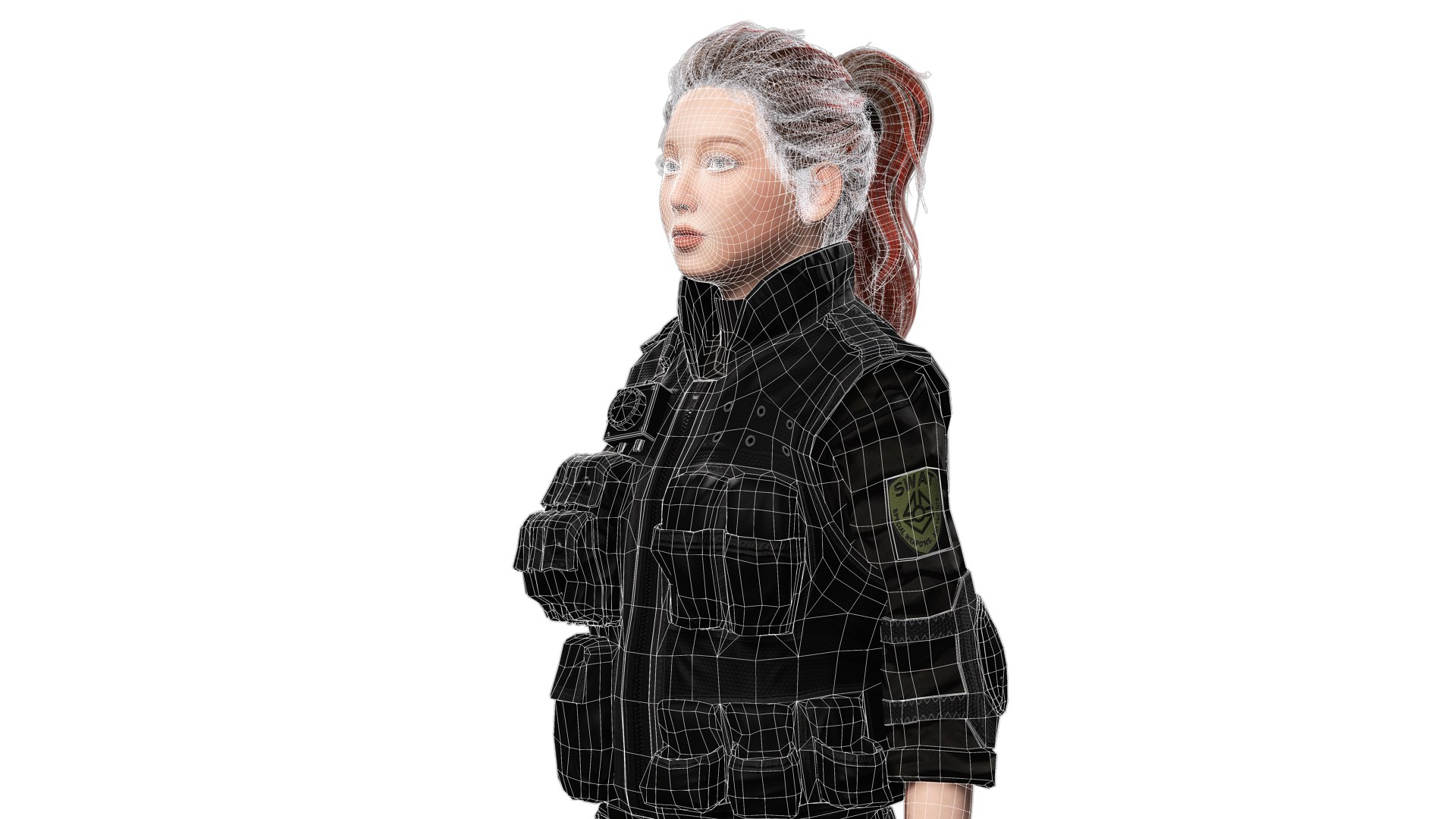 Realistic SWAT Officer Woman 3D Character model https://p.turbosquid.com/ts-thumb/kc/VPhapN/i4/wire8/png/1790892385/1920x1080/fit_q87/bb67eb6678cd3d1bcb2e10d860bcf7c5ed25a83e/wire8.jpg