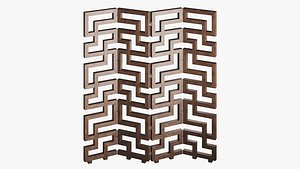 French dark wood screen