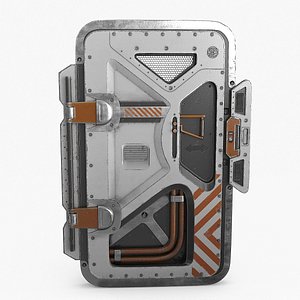 SciFi Bunker Door v2 3D model