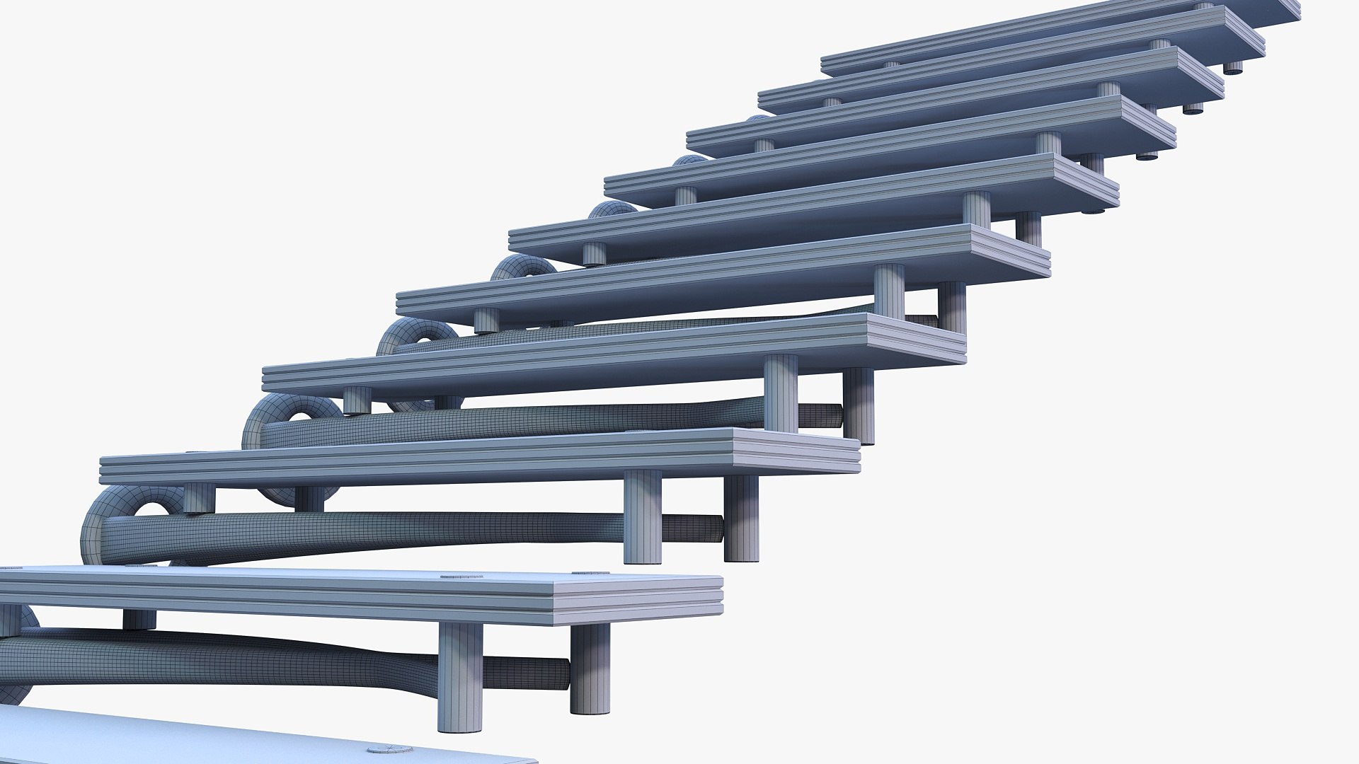 A set of stairs for interior visualizations 3D model - TurboSquid 2100174