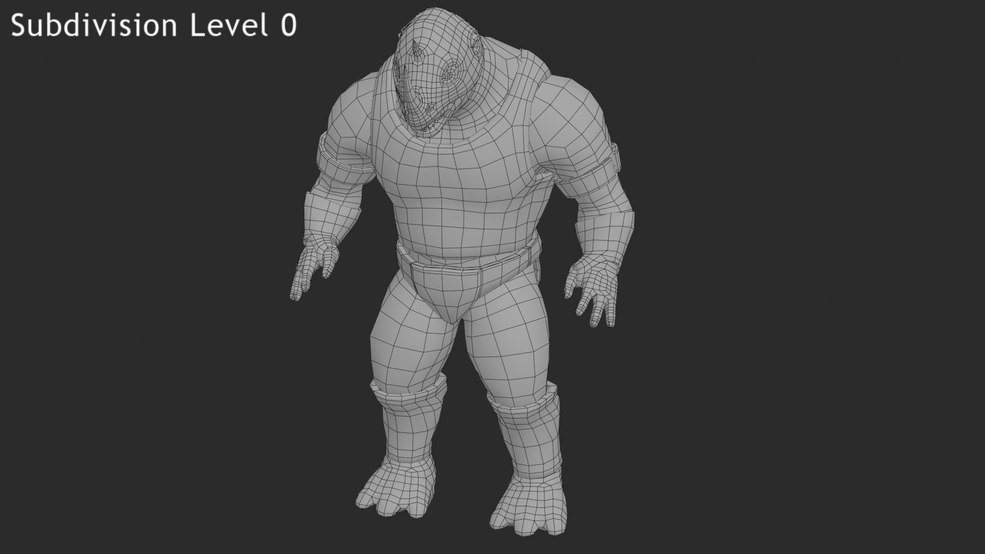 Rhino Creature Rigged Model - TurboSquid 1636194