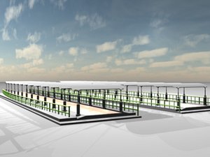 station terminal 3d max