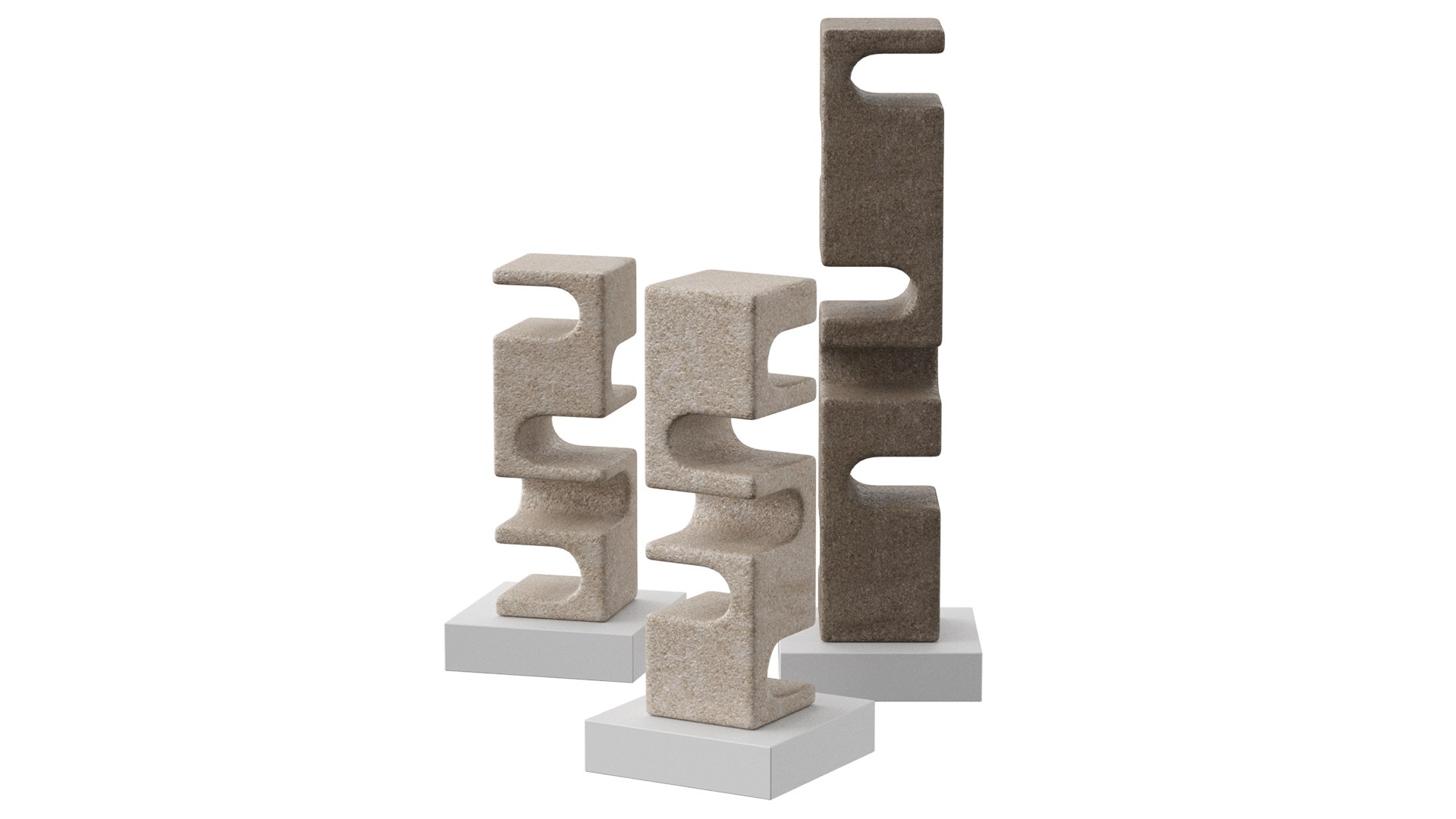Abstract Stone Sculpture By Cesare Arduini 3D Model - TurboSquid 1947252