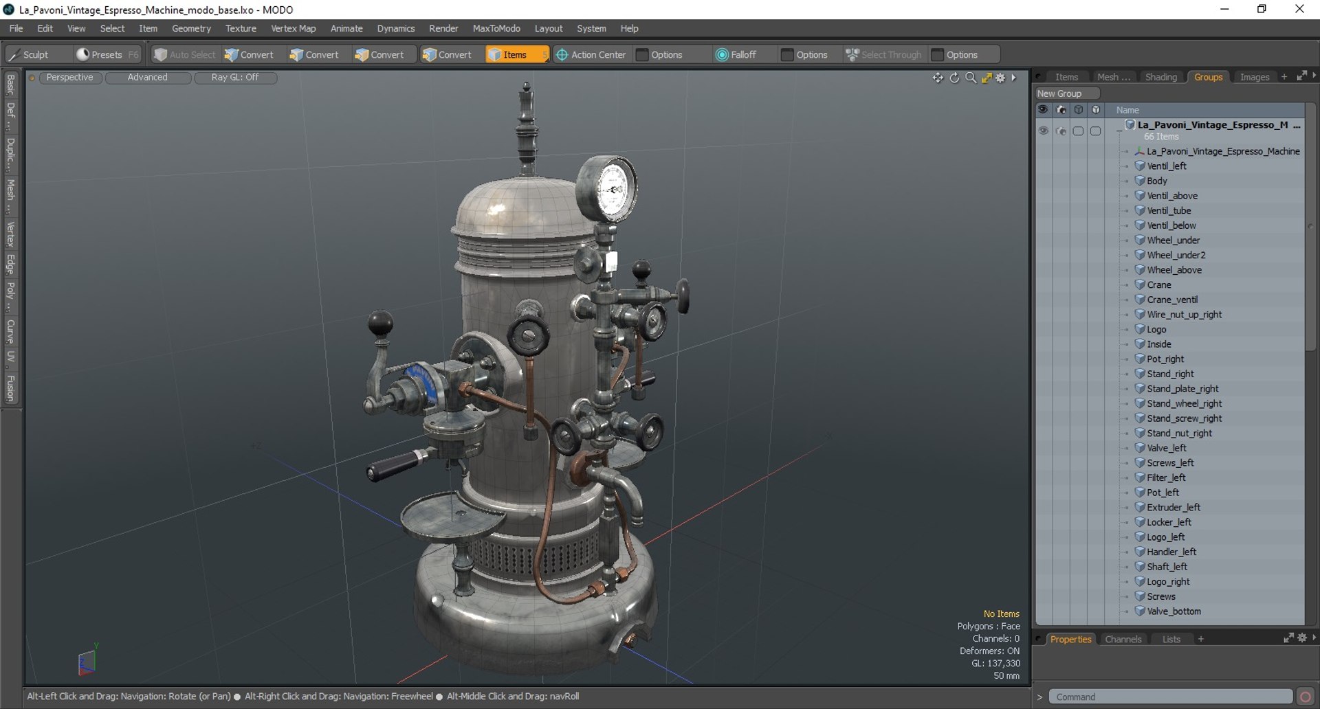 3D Model La Pavoni Vintage Espresso Machine TurboSquid 2296447