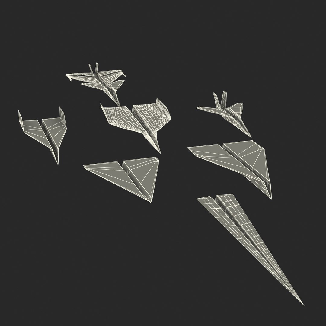 3d model of paper planes https://p.turbosquid.com/ts-thumb/kc/o8pEmU/AbBUWLQq/paperplanescollection3dmodels70/jpg/1465834687/1920x1080/fit_q87/bf23381c092a86999593d7c0cd5ed82b901ef4be/paperplanescollection3dmodels70.jpg