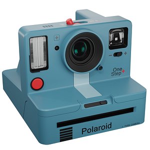 Polaroid Camera Blue 3D model