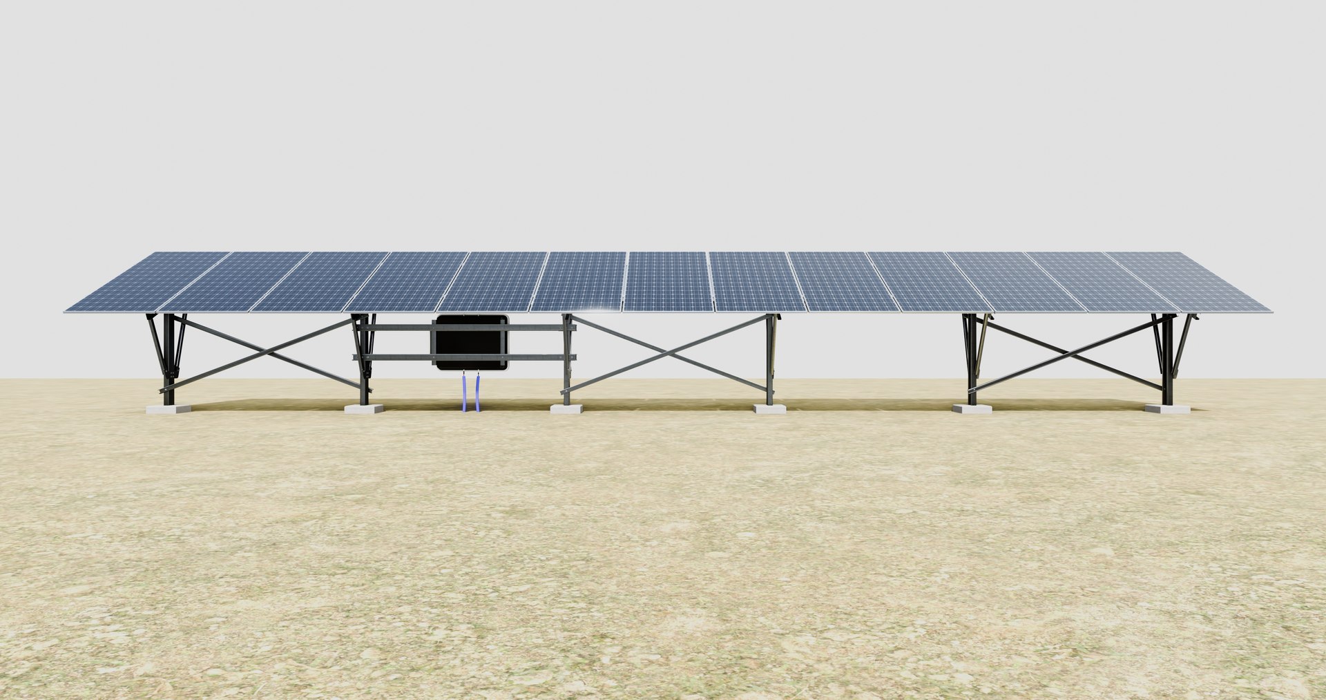 3D Single Column Solar Construction Type-2 - TurboSquid 2313700