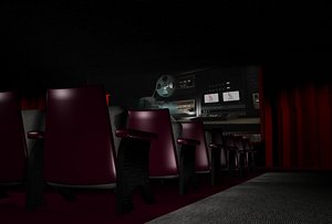 movie theatre 3d model