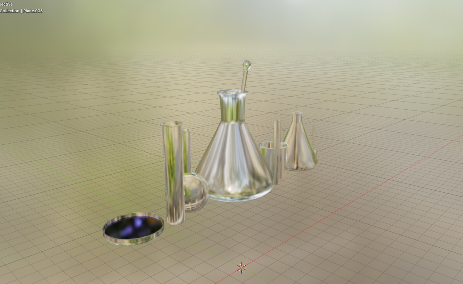 3D Laboratory Glassware And Chemical Flasks Set Model - TurboSquid 2630225